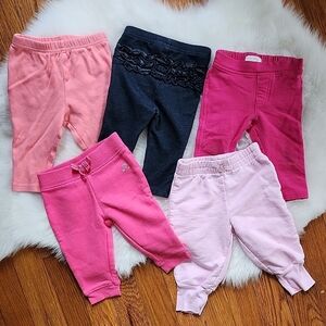 Baby Girl Pants Bundle, 6-9M
